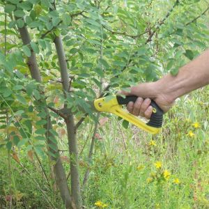 klappbare Gartensge, 7 Zoll mit gebogenem Griff