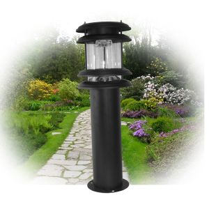 Solarlampe LED, 60 cm hoch, schwarz