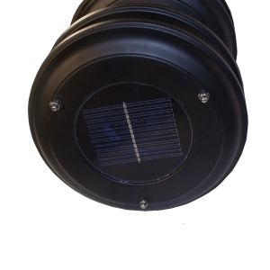 Solarlampe LED, 60 cm hoch, schwarz