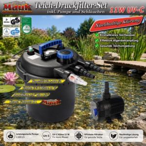 Mauk Teich-Druckfilter-Set 11 W UV-C