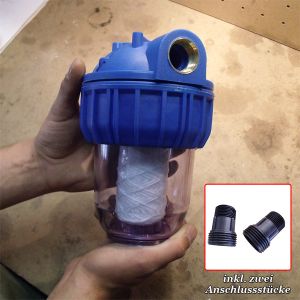 Wasserfilter 3000l/h 2,54cm (1Zoll) + PP Filter (B-Ware)