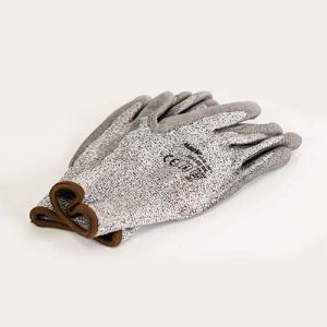 MAUK (12 Paar) Schnittschutz Handschuhe Grau 