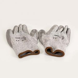 MAUK (12 Paar) Schnittschutz Handschuhe Grau 