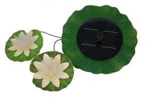 Solar Springbrunnen Pumpe 2 Farbwechselnden LED Blten ( Handels