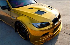 MAUK Folie Auto- Kchen- Folie GOLD Hochglanz Spiegelfolie