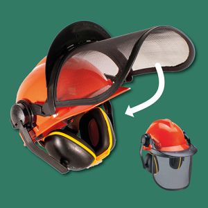 Mauk Forstschutz Helm mit Gehr- und Sichtschutz nach DIN EN  Gr