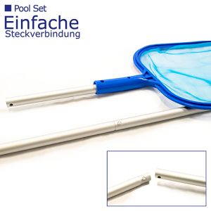 Mauk Pool Reinigungs Laubkescher Netz Reinigungs- Sieb mit Verl