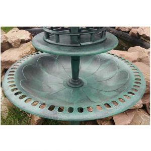 MAUK Vogelbad-/trnke/Futterstation mit LED Solarlampe (B-Ware)