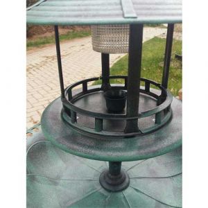 MAUK Vogelbad-/trnke/Futterstation mit LED Solarlampe (B-Ware)