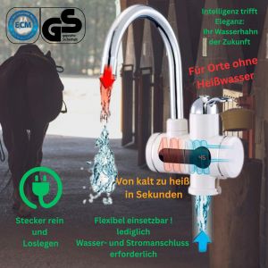 Mauk digitaler Wasserhahn mit integriertem Durchlauferhitzer und