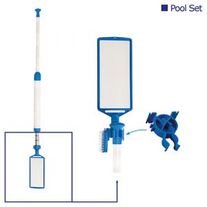 Mauk Pool-Set Luxus Poolreinigungsset mit Ionisator ( 3 teilig )
