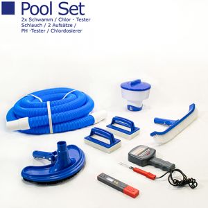 Mauk X-Large Pool-Reinigungsset / Wassertest-SET fr Pools