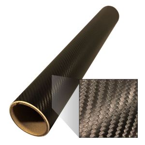 Carbonfolie, nachtschwarz, 1,37 x 3,0 m