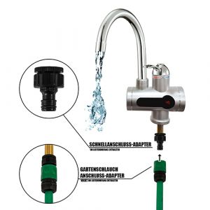 MAUK Wasserhahn | elektrischer Durchlauferhitzer LED Temperatur