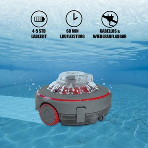 Mauk Pool Reinigungs Roboter Li-Ion bis zu 200 m