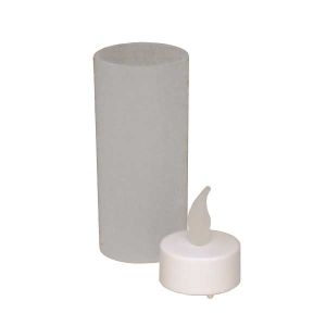 LED Teelicht Deko mit Glas B-Ware