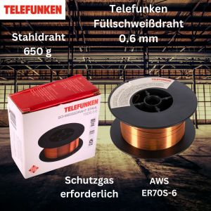 Telefunken Schweidraht AWS ER70S-6 TSDS 0.6
