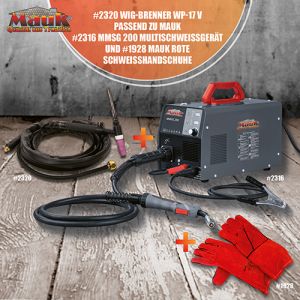 MAUK Multischweigert MMSG 200 Sparset inkl. WIG Brenner + Hand