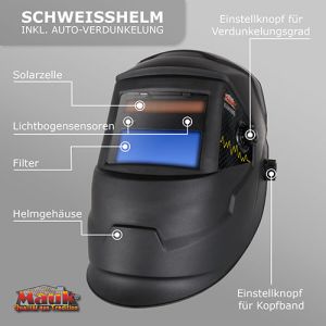 MAUK Schweihelm mit automatischer Verdunkelung