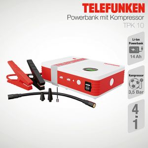 Telefunken Powerbank mit Kompressor TPK 10 - B-Ware