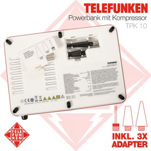 Telefunken Powerbank mit Kompressor TPK 10 - B-Ware