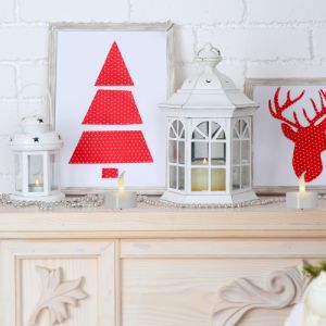 LED Teelicht Deko 2er Set (B-Ware)