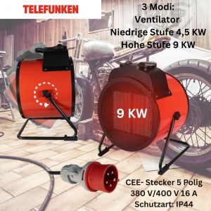 Telefunken 9 kW Industrie-Heizer