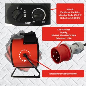 Telefunken 9 kW Industrie-Heizer