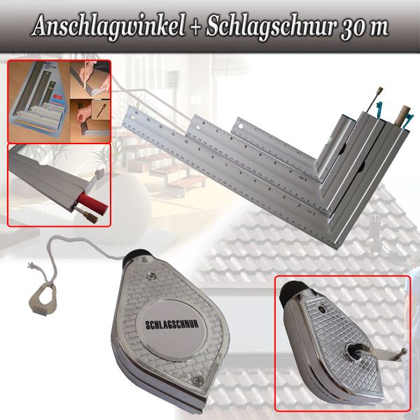 Mauk Anschlagwinkel + Schlagschnur 30 m