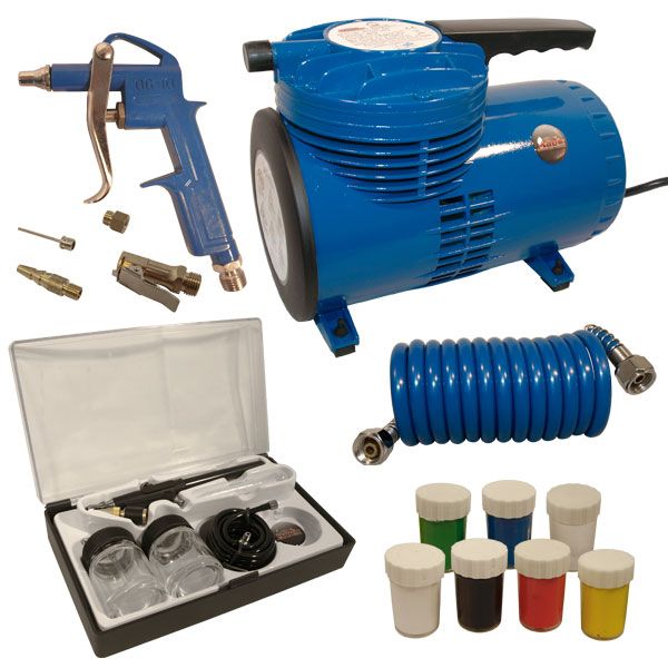 Mauk AirBrush Kompressor Set &ouml;lfrei