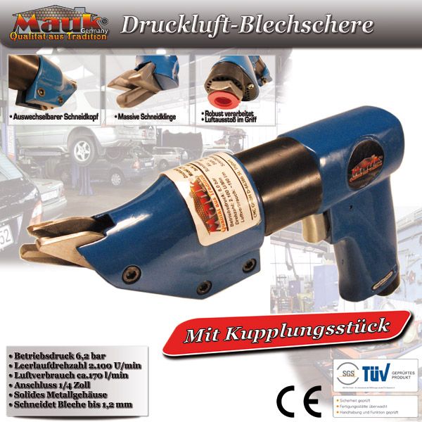 Mauk Druckluft Blechschere 90&deg; (B-Ware)